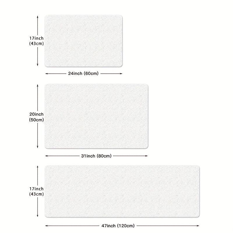 Non Slip Waterproof Kitchen Mat Set Soft and Thickened Abstract Rug