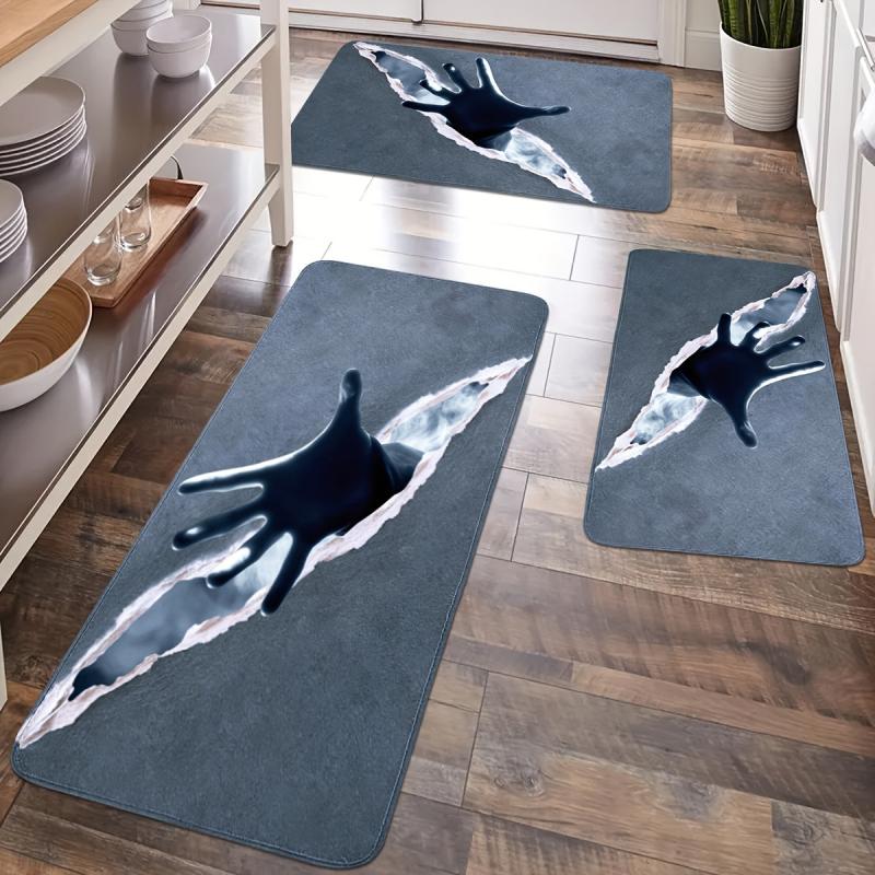 Soft Anti-Slip Kitchen Mat Polyester Carpet Absorbent Bath Mat