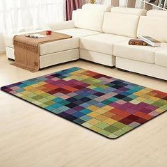 Modern Geometric Dazzling Rug Soft Non Slip Machine Washable