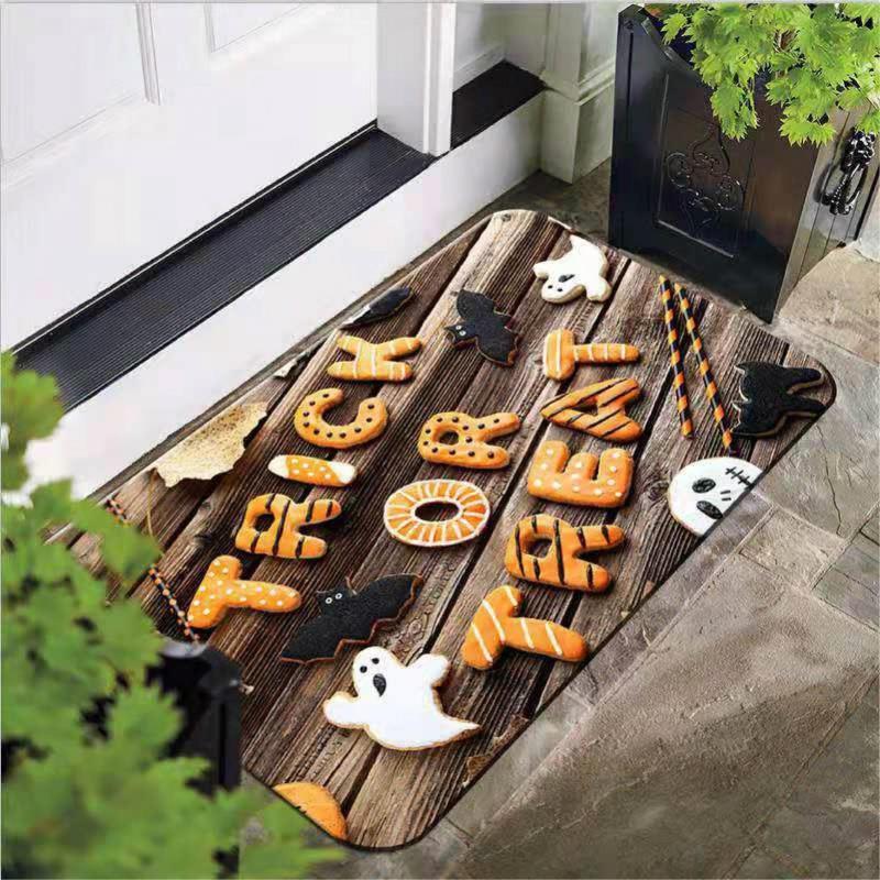 Halloween Door Mat Non Skid Floor Mat Indoor Outdoor Home Decor