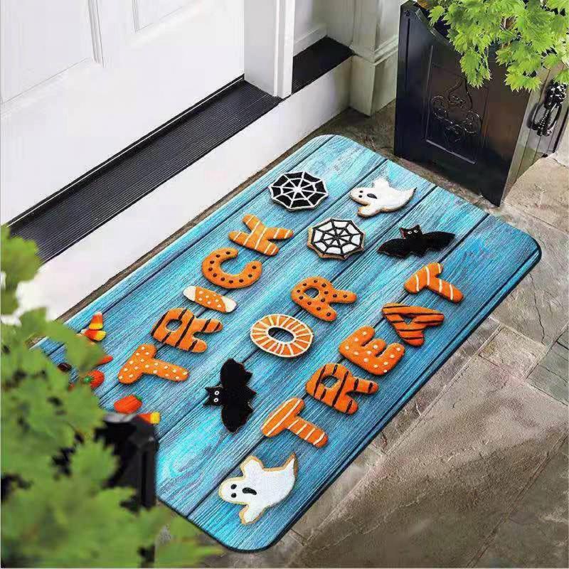 Halloween Door Mat Non Skid Floor Mat Indoor Outdoor Home Decor
