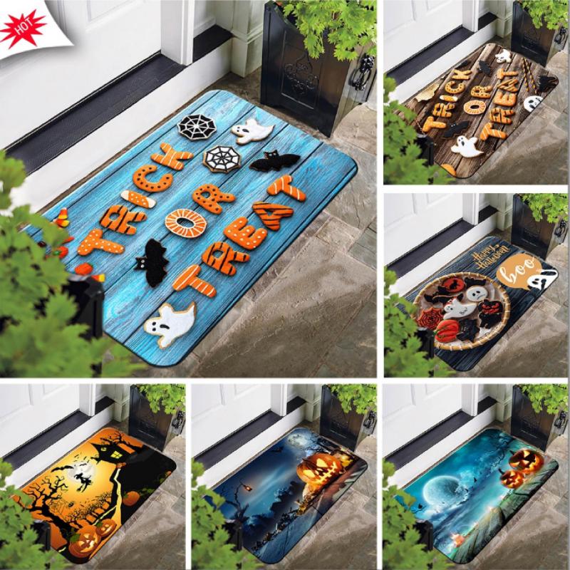 Halloween Door Mat Non Skid Floor Mat Indoor Outdoor Home Decor