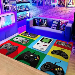 Gaming Room Decor Rug Video Gamer Area Non-slip