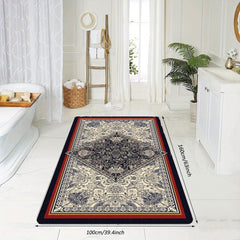 Boho Vintage Area Rug Persian Kitchen Mat Soft Faux Sheepskin Floor Mat