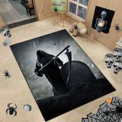 Halloween Ambience Horror Area Rug Non Slip Indoor Carpet Decoration