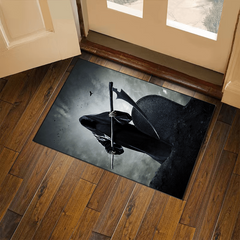 Halloween Ambience Horror Area Rug Non Slip Indoor Carpet Decoration
