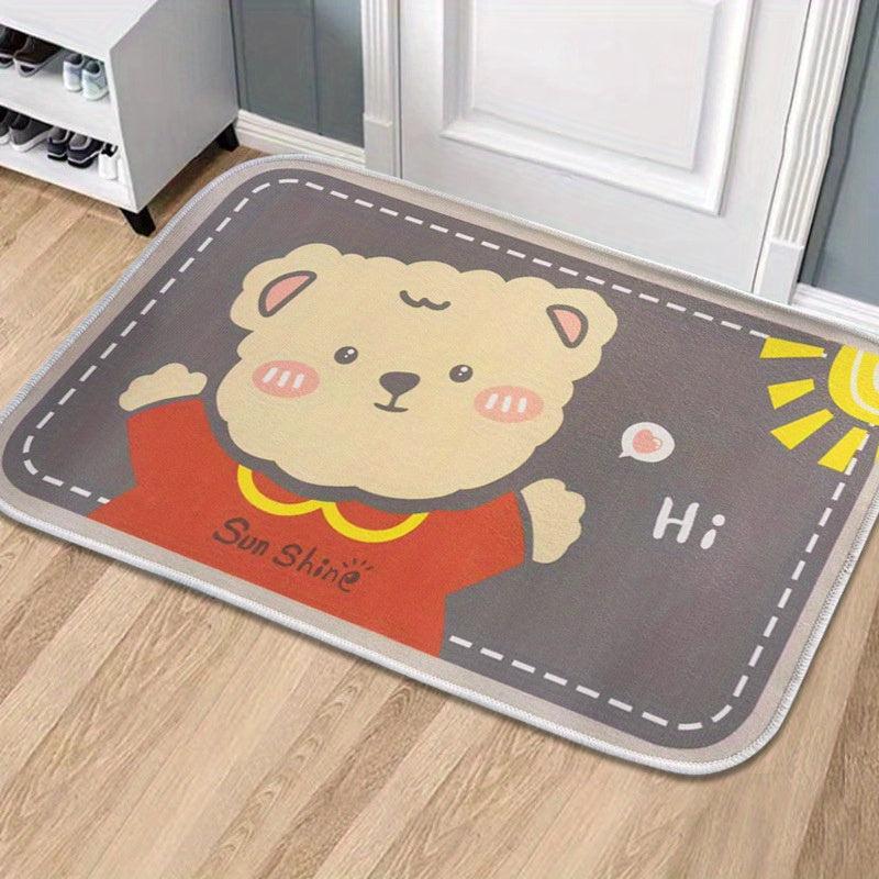 Dirt Resistant Welcome Doormat Low Pile Indoor Outdoor Entrance Mat