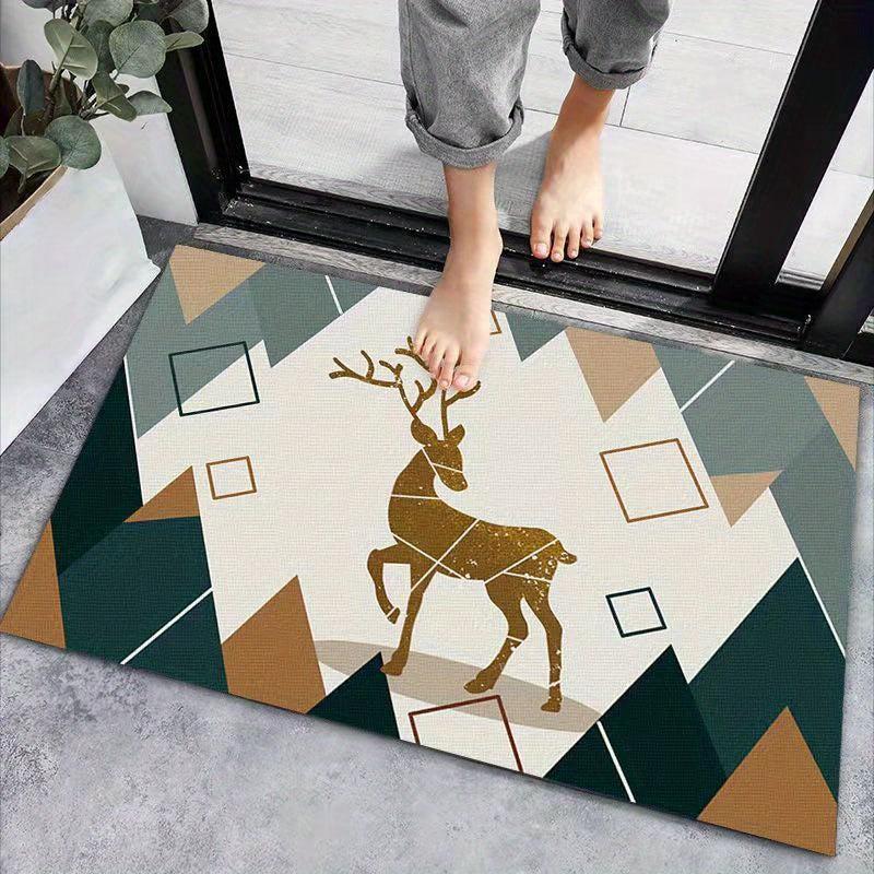 Dirt Resistant Welcome Doormat Low Pile Indoor Outdoor Entrance Mat