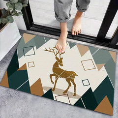 Dirt Resistant Welcome Doormat Low Pile Indoor Outdoor Entrance Mat