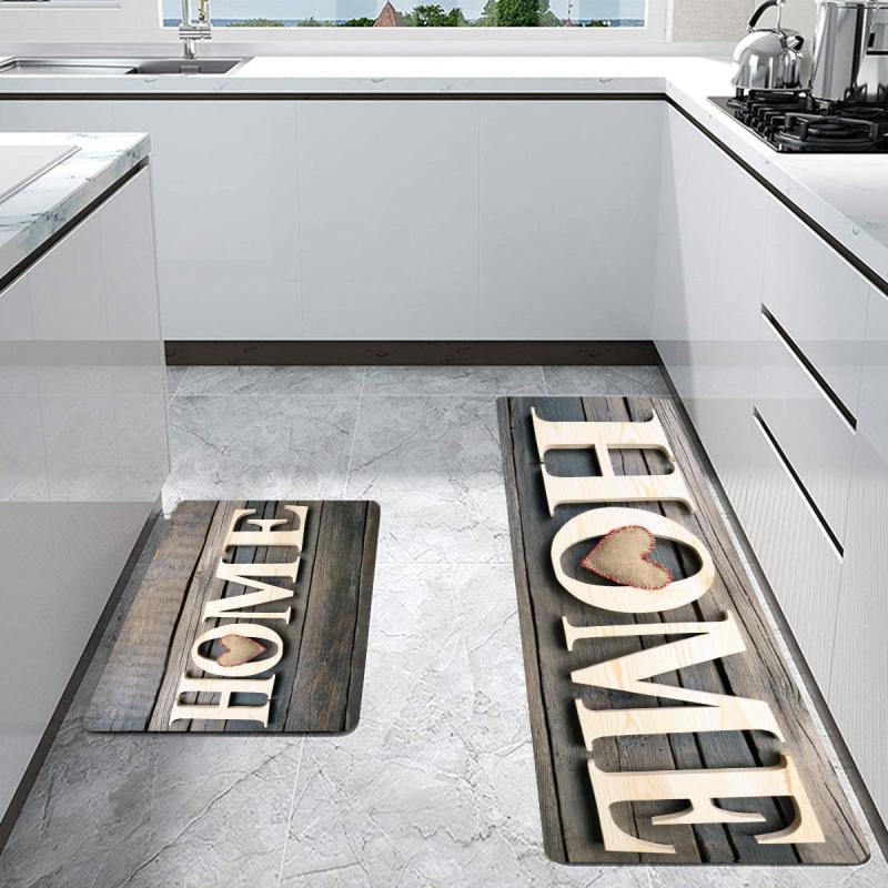 Anti Fatigue Kitchen Mat Polyester Carpet Absorbent Bath Mat