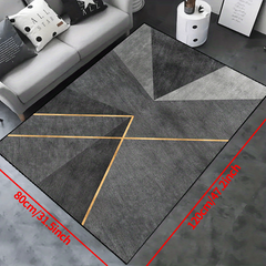 Modern Geometric Area Rug Non-slip Resistant Waterproof Carpet for Living Room