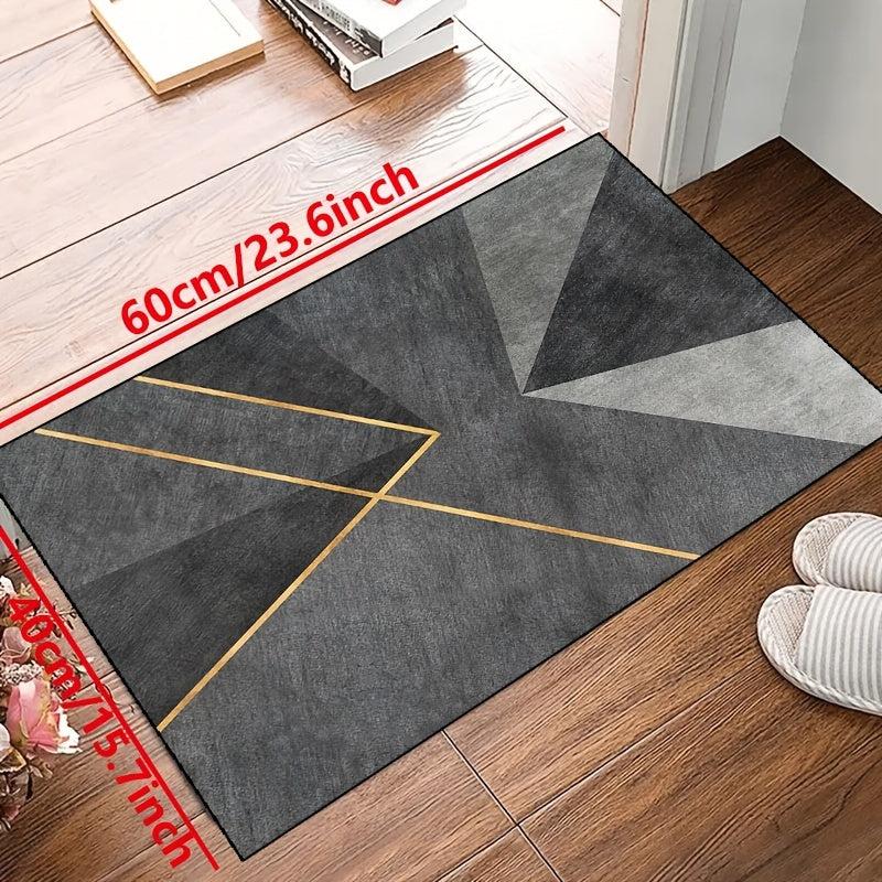 Modern Geometric Area Rug Non-slip Resistant Waterproof Carpet for Living Room