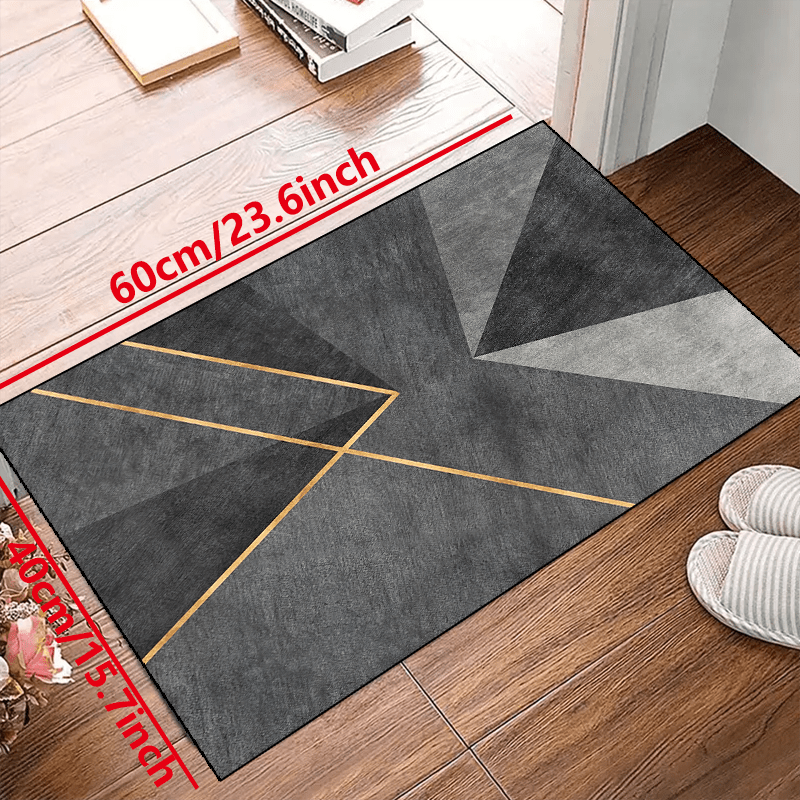 Modern Geometric Area Rug Non-slip Resistant Waterproof Carpet for Living Room