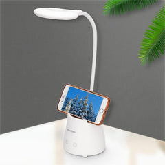 Student Desk Lamp with Pen Holder & Phone Holder