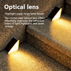 1pc Solar Step Light 800MAH Bright Outdoor Landscape Light