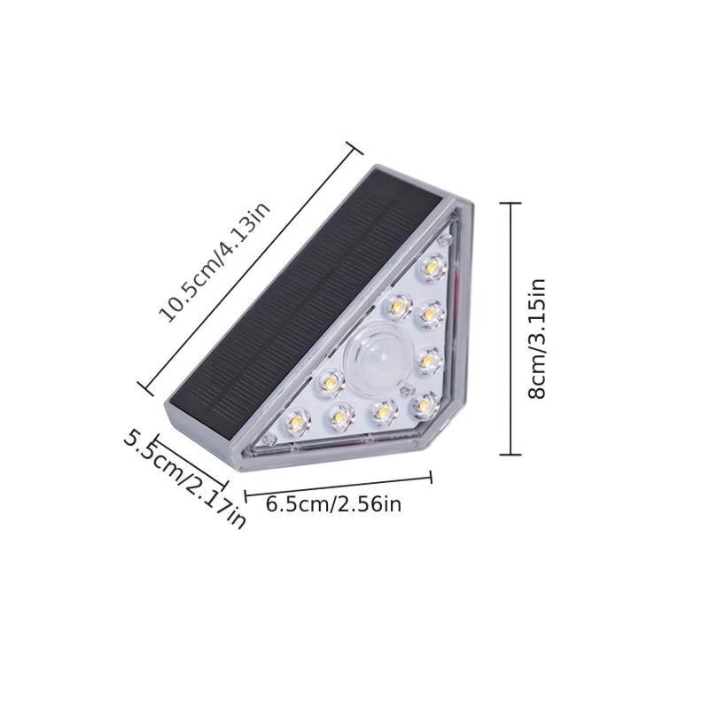 1pc Solar Step Light 800MAH Bright Outdoor Landscape Light