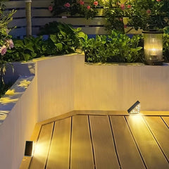 1pc Solar Step Light 800MAH Bright Outdoor Landscape Light