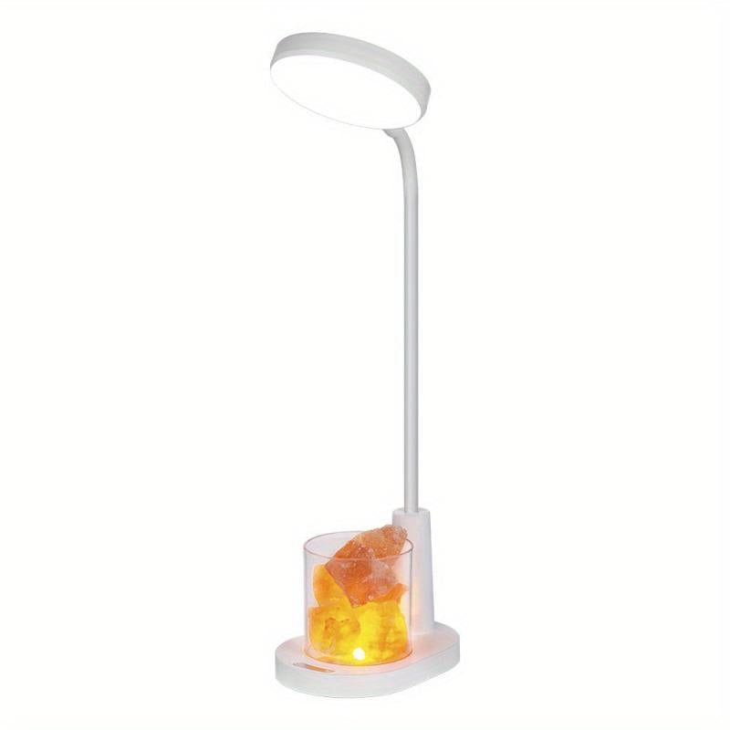 LED Desk Lamp with Pen Holder USB Charging Dimmable & Adjustable