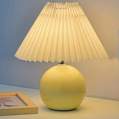 Nordic Solid Wood Desk Lamp Bedroom Bedside Lamp Girl Folk Dorm Decoration
