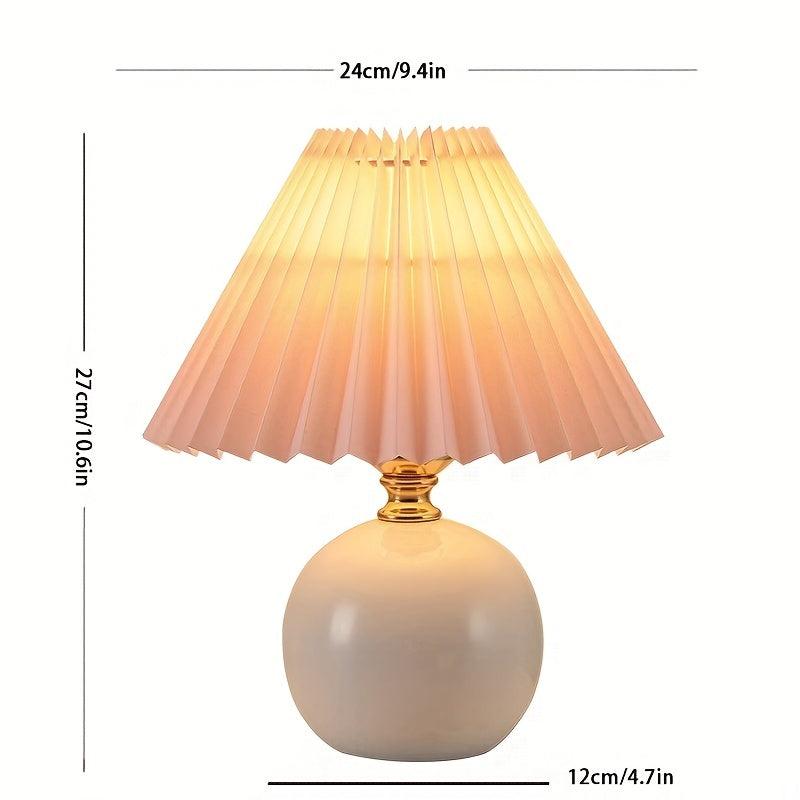 Nordic Solid Wood Desk Lamp Bedroom Bedside Lamp Girl Folk Dorm Decoration