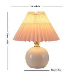 Nordic Solid Wood Desk Lamp Bedroom Bedside Lamp Girl Folk Dorm Decoration