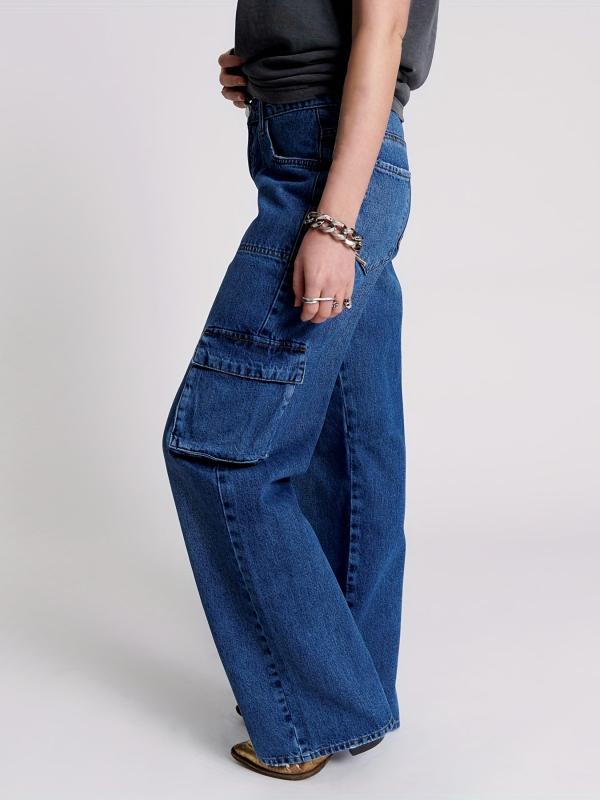 Y2K & Kpop Style Cargo Pants Straight Jeans