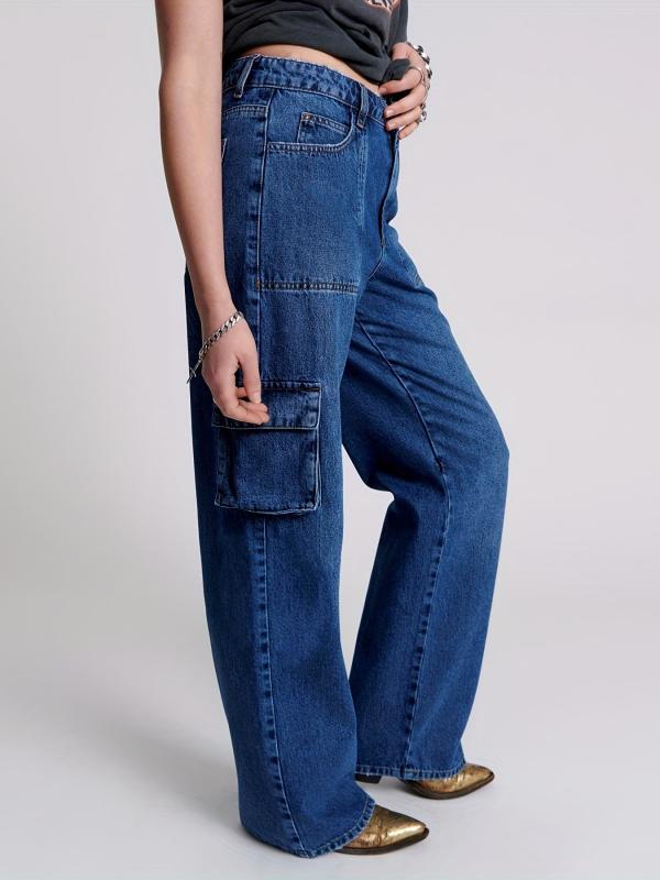 Y2K & Kpop Style Cargo Pants Straight Jeans