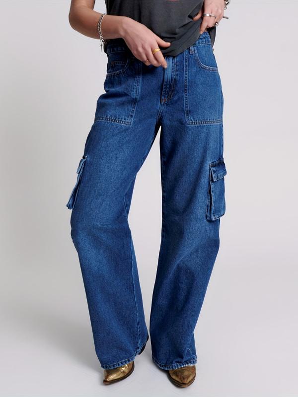 Y2K & Kpop Style Cargo Pants Straight Jeans
