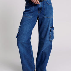 Y2K & Kpop Style Cargo Pants Straight Jeans