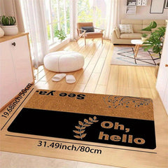English Welcome Home Mat For Door and Bath Decor