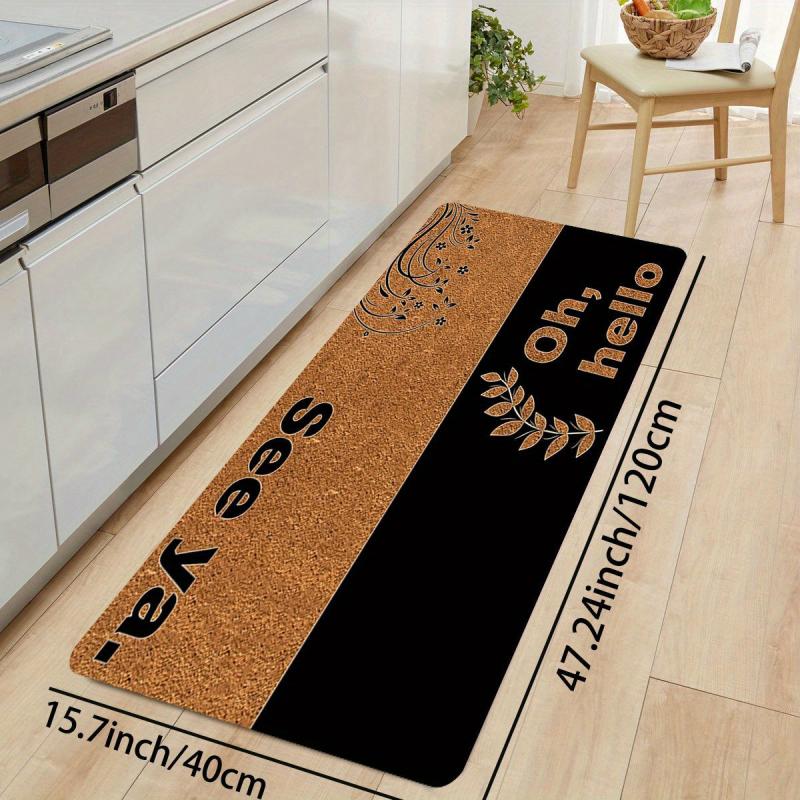 English Welcome Home Mat For Door and Bath Decor