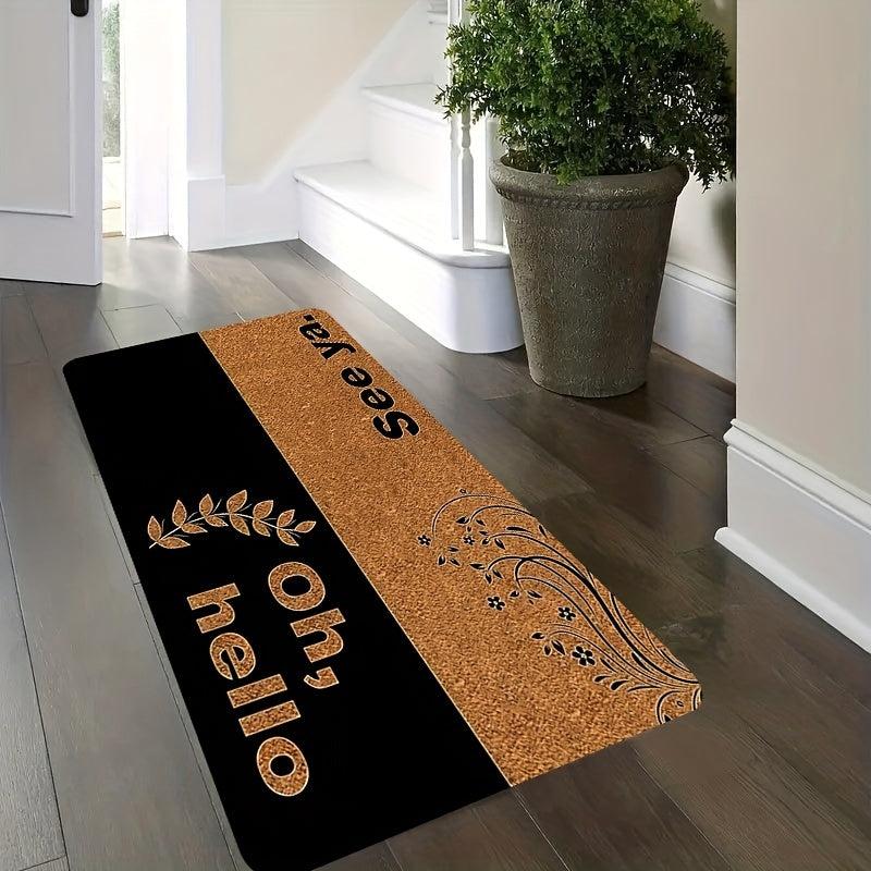 English Welcome Home Mat For Door and Bath Decor