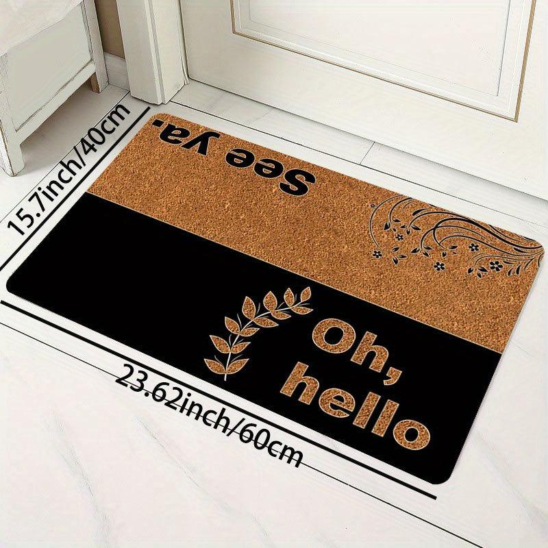 English Welcome Home Mat For Door and Bath Decor