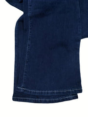 Lace Up Flare Jeans Mid Stretch Slim Fit Casual Bell Bottom Jeans