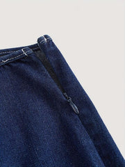 Lace Up Flare Jeans Mid Stretch Slim Fit Casual Bell Bottom Jeans