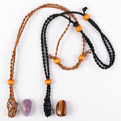 Vintage Crystal Stone Pendant Necklace