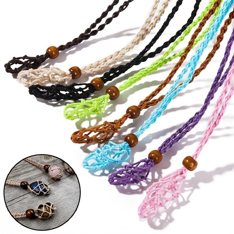 Vintage Crystal Stone Pendant Necklace