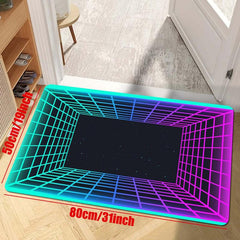 3D Optical Illusion Anti Slip Area Rug for Home Decor