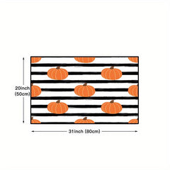 Halloween Kitchen Rug Anti Fatigue Non-slip Mat Pumpkin Decor