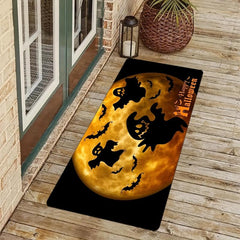 Halloween Ghost Pattern Rug Anti-Slip Absorbent Soft Carpet
