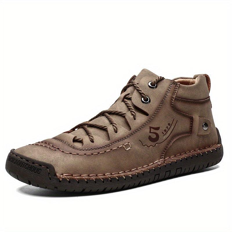 Men's Waterproof Hiking Shoes - Durable & Comfy Anti Skid Lace Up Shoes