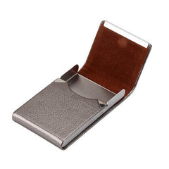 Multifunction PU Leather Cigarette Case Storage Box For Men