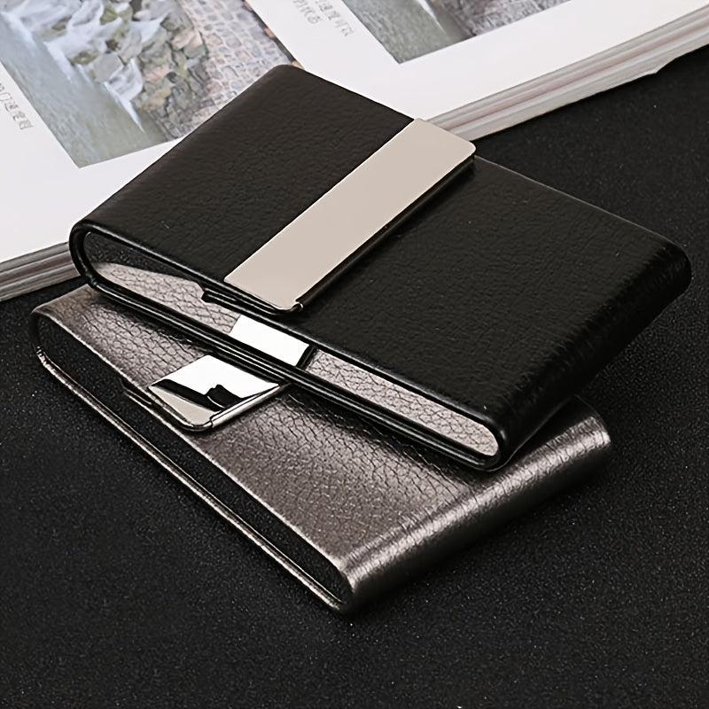 Multifunction PU Leather Cigarette Case Storage Box For Men