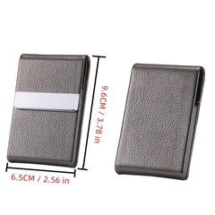 Multifunction PU Leather Cigarette Case Storage Box For Men