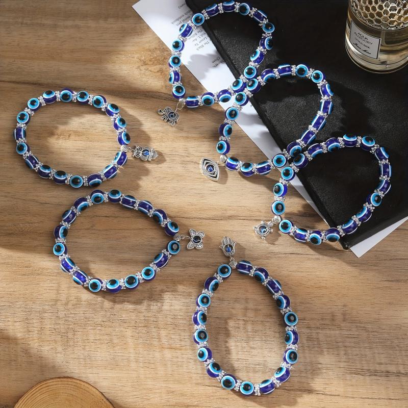 Devil's Eye Shape Pendant Anklet For Women Girls