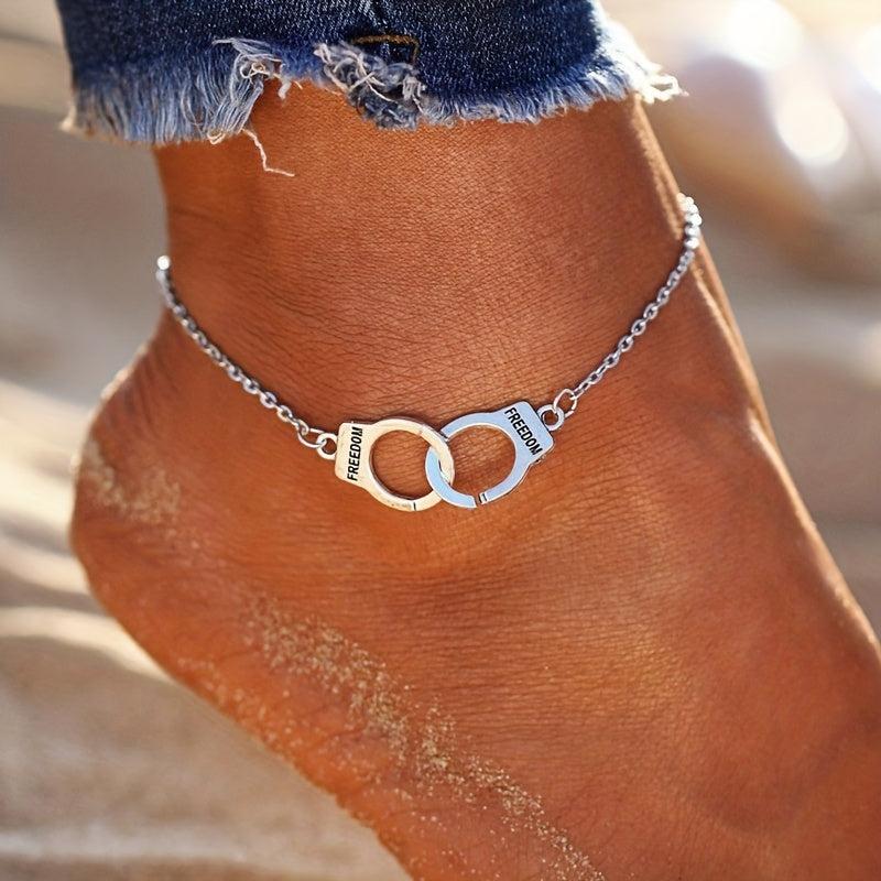 Vintage Style Handcuff Anklet Chain Bracelet for Women
