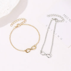 Infinity Symbol Bracelet Women's Jewelry Alloy Hand Decoration