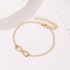 Infinity Symbol Bracelet Women's Jewelry Alloy Hand Decoration