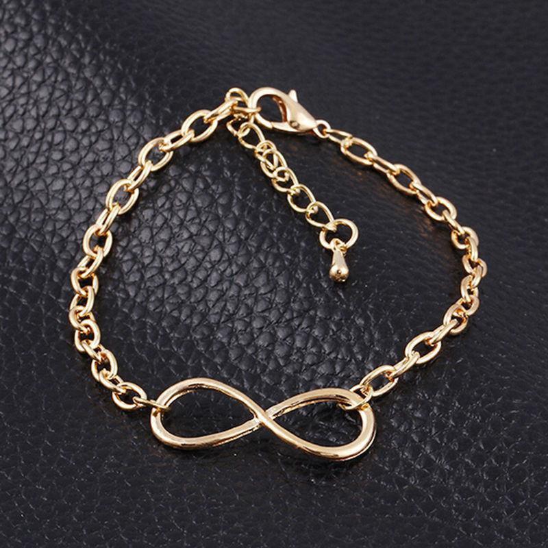 Infinity Symbol Bracelet Women's Jewelry Alloy Hand Decoration