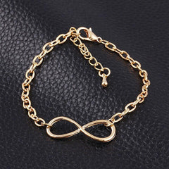 Infinity Symbol Bracelet Women's Jewelry Alloy Hand Decoration